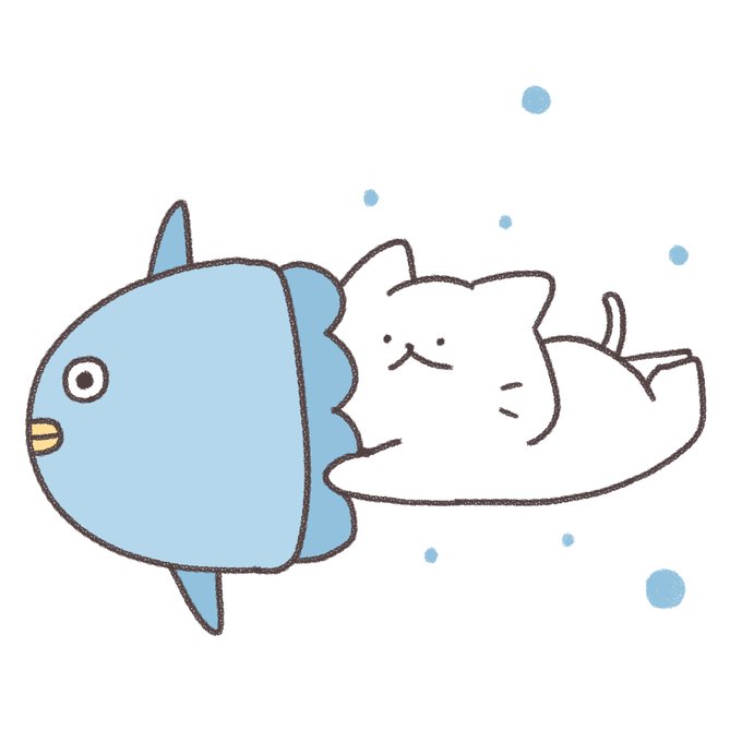 「猫 魚」のTwitter画像/イラスト(新着)｜2ページ目