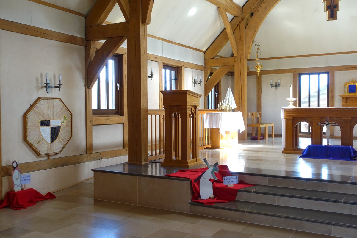 DomSrStJoseph's tweet photo. Yesterday Sr Carino & Sr Lucy led 2 sessions for children in our Chapel themed on Palm Sunday & Jesus' Passion. It was beautiful to see the children's response of faith❤️🔥
#holyweek #palmsunday #childrenscatechesis #comefollowme #stationsofthecross #palmprocession #mission https://t.co/h0U2enBelu