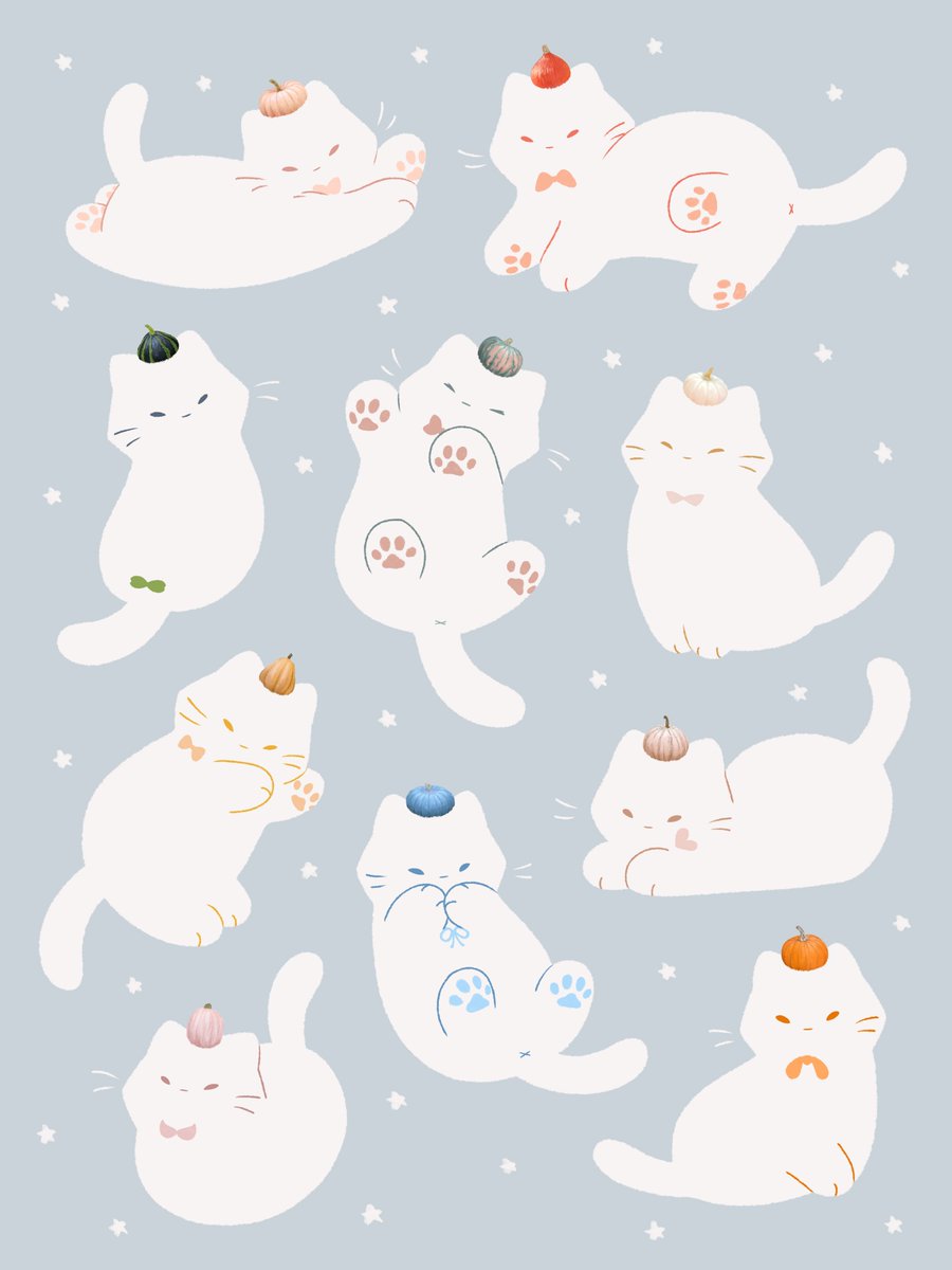 かぼちゃ

#猫　#イラスト
