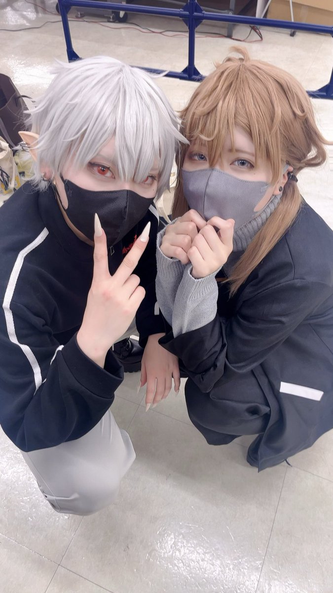 _near03's tweet photo. アコスタお疲れ様でした〜！！！
1日目、実寸でﾉﾜ🔫
2日目、義兄弟❄️

めちゃくちゃ楽しかったです😚🤍
2日間、てか2年間ありがとう くれあ
 #アコスタ池袋  3/23.24 https://t.co/2L70fmxMq8