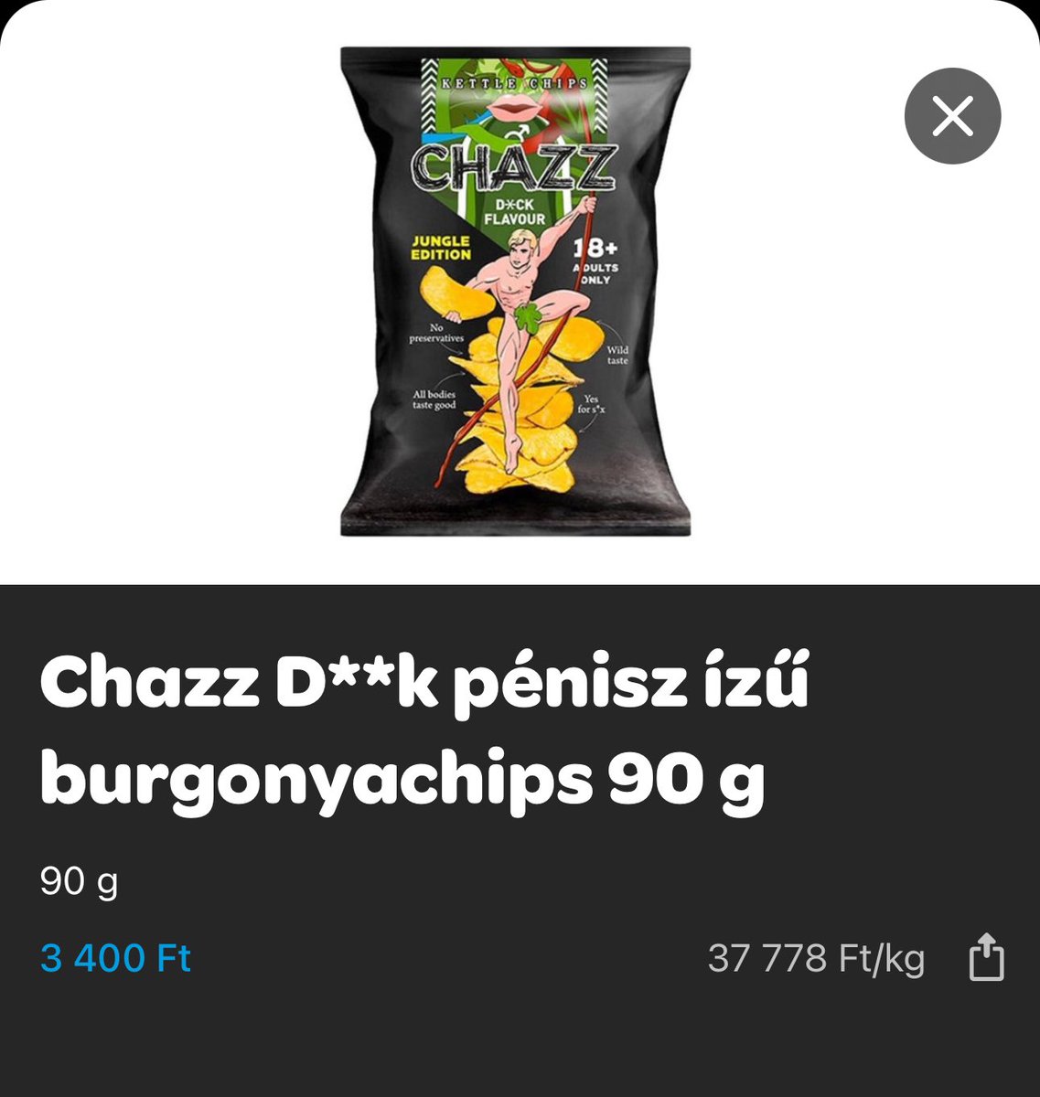 “pénisz ízű burgonyachips”