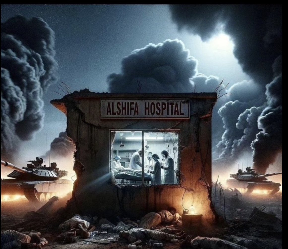 zteksen's tweet photo. #StopGenocideShifaHospital https://t.co/9TnNJkLNTF