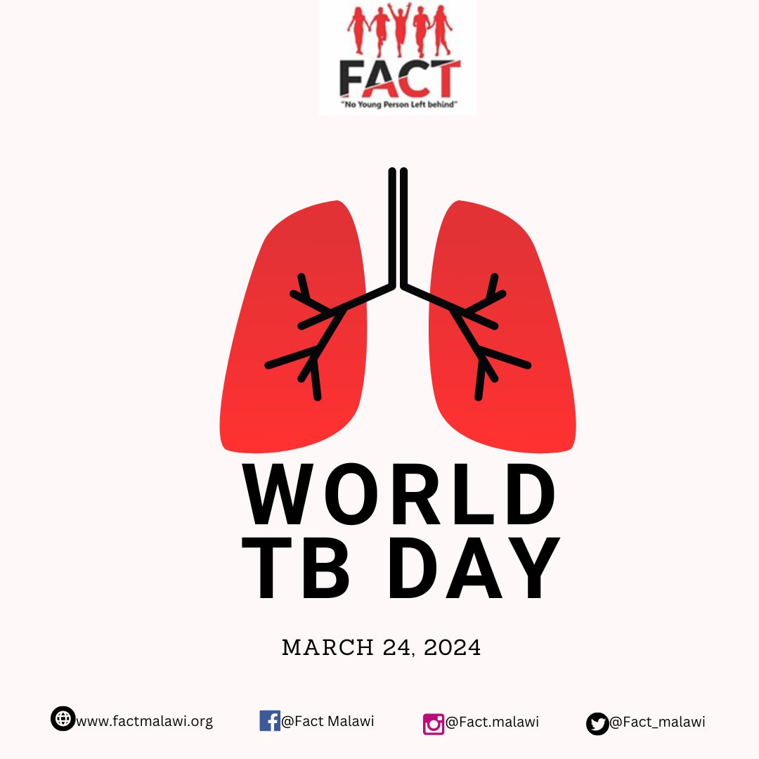 Today is World Tuberculosis Day. Let's show love and support to all friends and family that are battling TB. #YeswecanendTB #FactMalawi #NoYoungPersonLeftBehind