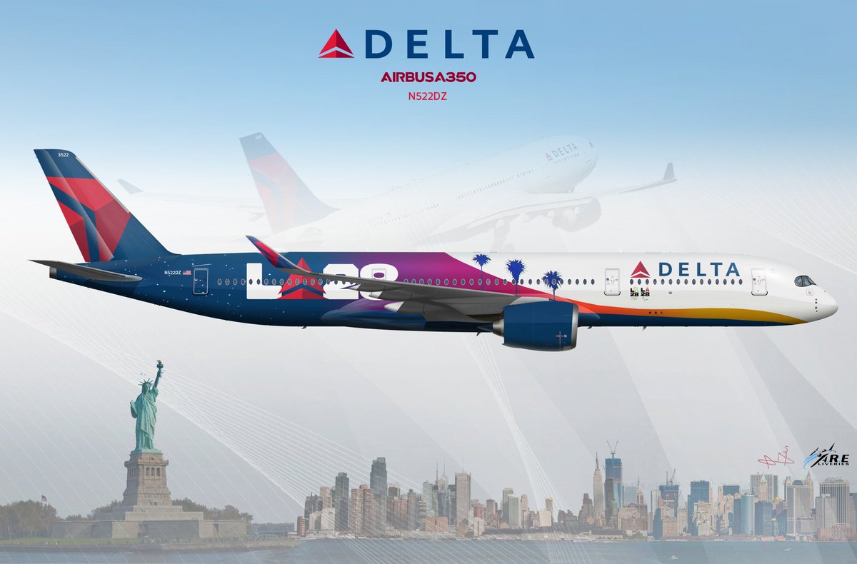 ELiveries's tweet image. New special livery @Delta A350 @LA28 ( template by aeroliveries)
#planesofinstagram #planegeek #ig_airplane #ig_aviation_group #avnerd #a350xwb #a350lovers #a350 #igaviationcontest #megaplane #a350lovers #emirates #airbus350xwb #airbus350xwb #emirates #deltaairlines #TeamUSA