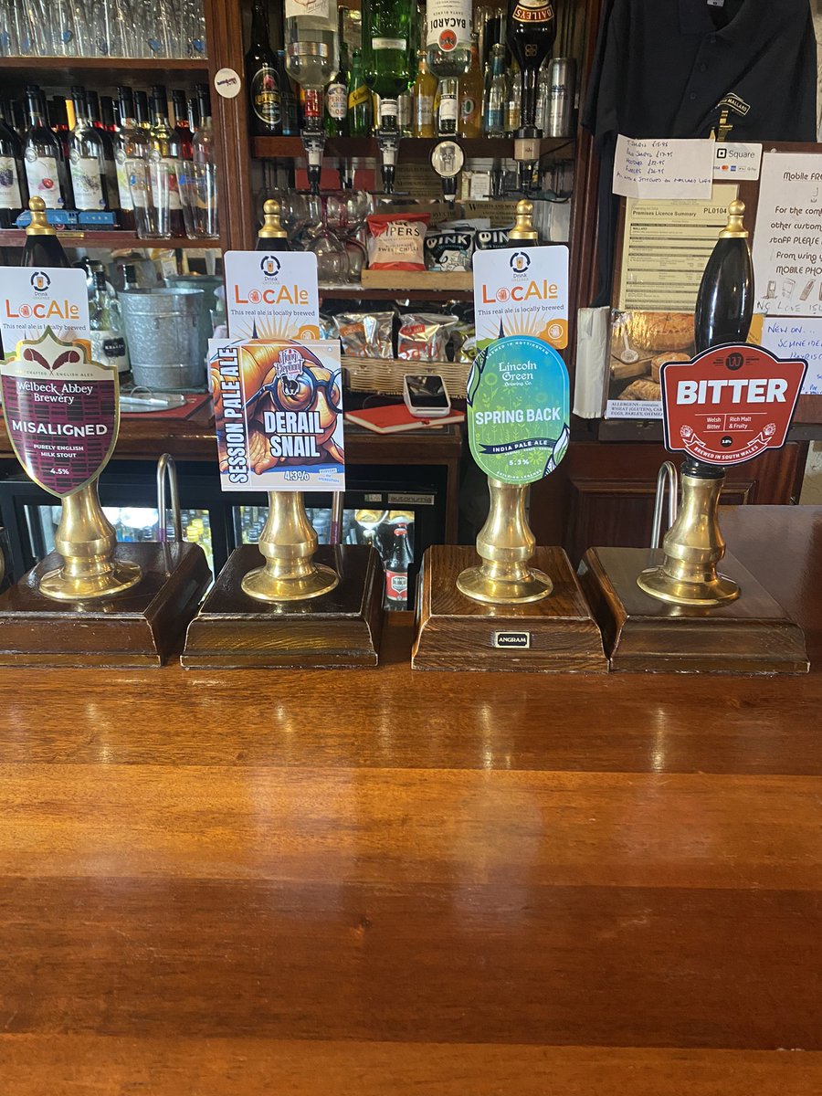 Real Ale House (@mallard_worksop) on Twitter photo #RealAle on Sunday:
<a href="/BangTheElephant/">Bang The Elephant Brewing Co.</a> Derail Snail
<a href="/WelbeckAbbeyBry/">Welbeck Abbey Brewery</a> Misaligned
<a href="/LincolnGBrewing/">LincolnGreenBrewing</a> Spring Back &
<a href="/vogbrewery/">VOG Brewery</a> Bitter
Plus ciders from @WestonsCiderMil
Card payments accepted
Open 12-10.30pm
Please repost #RealAle on Sunday:
<a href="/BangTheElephant/">Bang The Elephant Brewing Co.</a> Derail Snail
<a href="/WelbeckAbbeyBry/">Welbeck Abbey Brewery</a> Misaligned
<a href="/LincolnGBrewing/">LincolnGreenBrewing</a> Spring Back &
<a href="/vogbrewery/">VOG Brewery</a> Bitter
Plus ciders from @WestonsCiderMil
Card payments accepted
Open 12-10.30pm
Please repost