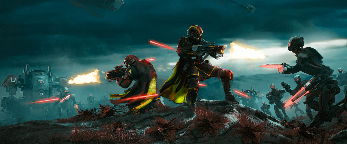 Say hello to DEMOCRACY!

Blender + photoshop (assets from the helldivers archive)
#HellDivers  #HelldiversII