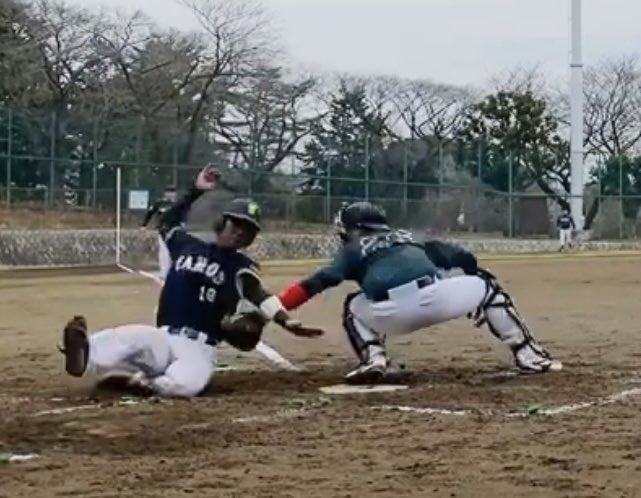 試合当時はセーフだと思ったけど、審判さんナイスジャッジ！