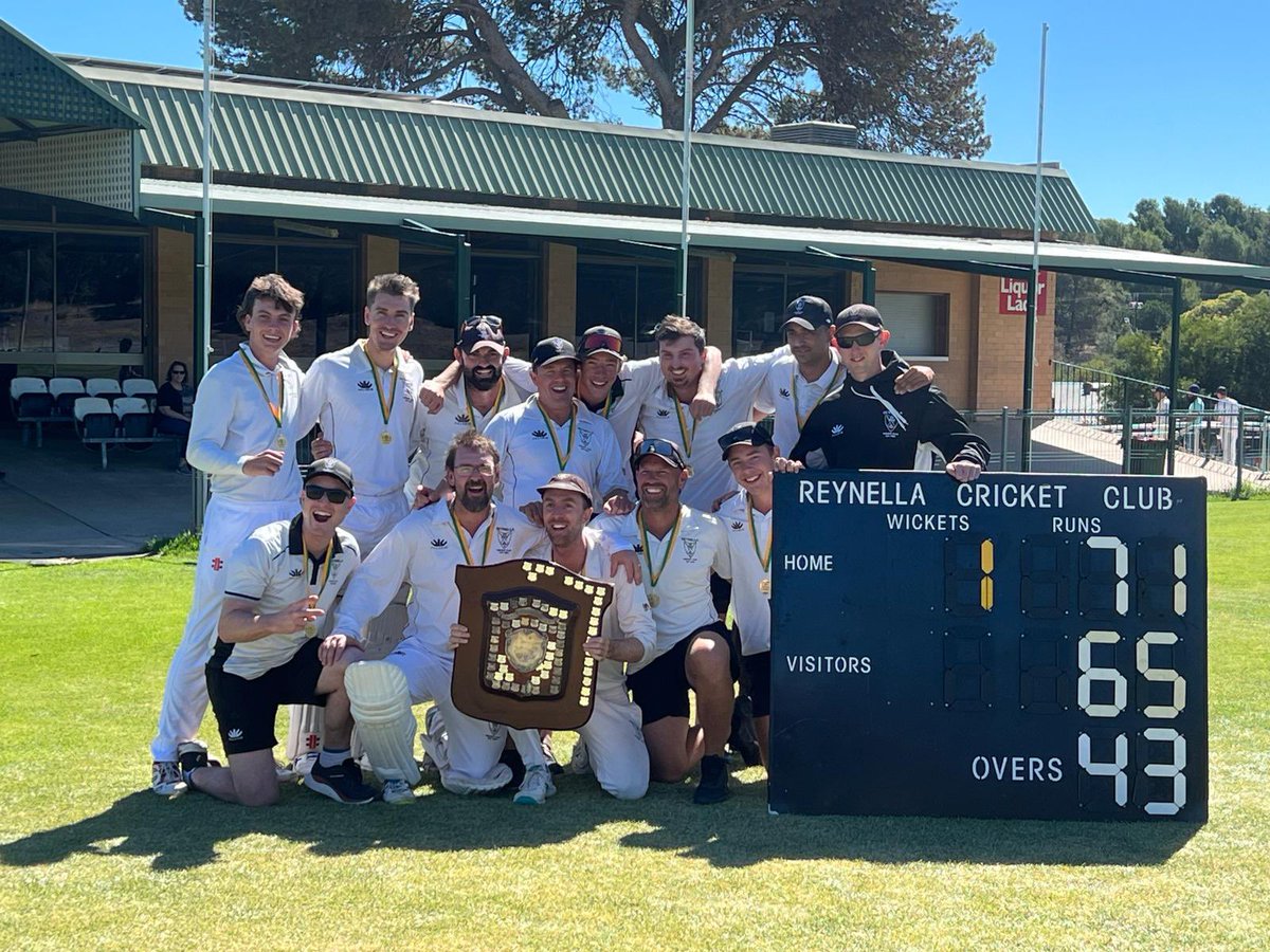 NatCookMP's tweet image. Congratulations Reynella B’s. 

A terrific end to the season! 

#Cricket #Premiership #HurtleVale