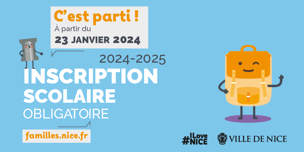 📚 Inscrivez vos pichouï à l'école dès maintenant ! 🏫 🐣 École bilingue Français-Nissart, demande de dérogation et pré-inscriptions, toutes vos démarches sont sur le portail famille 🍎 ➡️ nice.fr/fr/l-ecole/les… #ILoveNice #Nice06