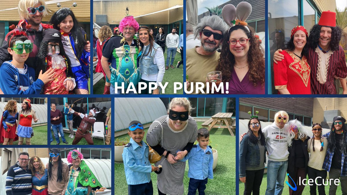 Happy #Purim from @IceCureMedical! 🥳 Purim is a joyous Jewish holiday commemorating the survival of the Jews in ancient Persia. It’s a time of festivities and happiness, which we celebrated at IceCure with a colorful costume contest.