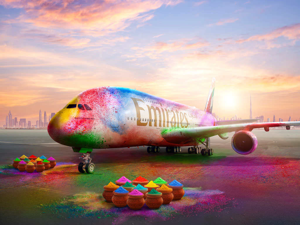 We're adding a splash of colour to the skies. Happy Holi to all those celebrating!