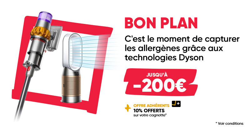 #BonPlanFnac Bénéficiez de réductions allant jusqu’à -200€ et profitez de 10% sur votre cagnotte sur les appareils Dyson anti-allergènes. 🤧
👉 lc.cx/umf2iI