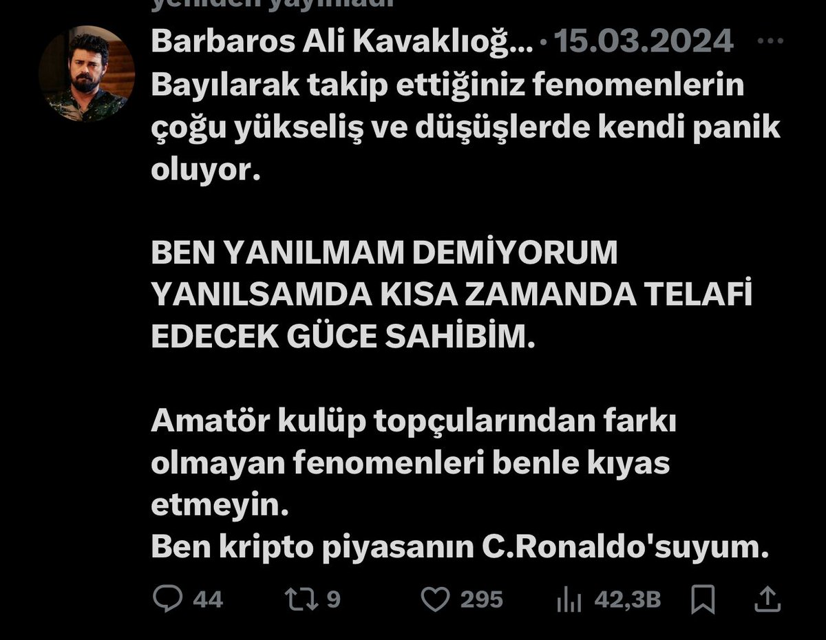 kahincrypto's tweet photo. Ruh hastası bir D*alyarrak amk sanki bir borsa başarısı var kendini övüp başka fenomenleri sayfasına yazarak pirim yapmaya çalışan bir Cahil D*alyarrak @barbosacoin 😎

#Bitcoin https://t.co/9XRqQ9sC2O