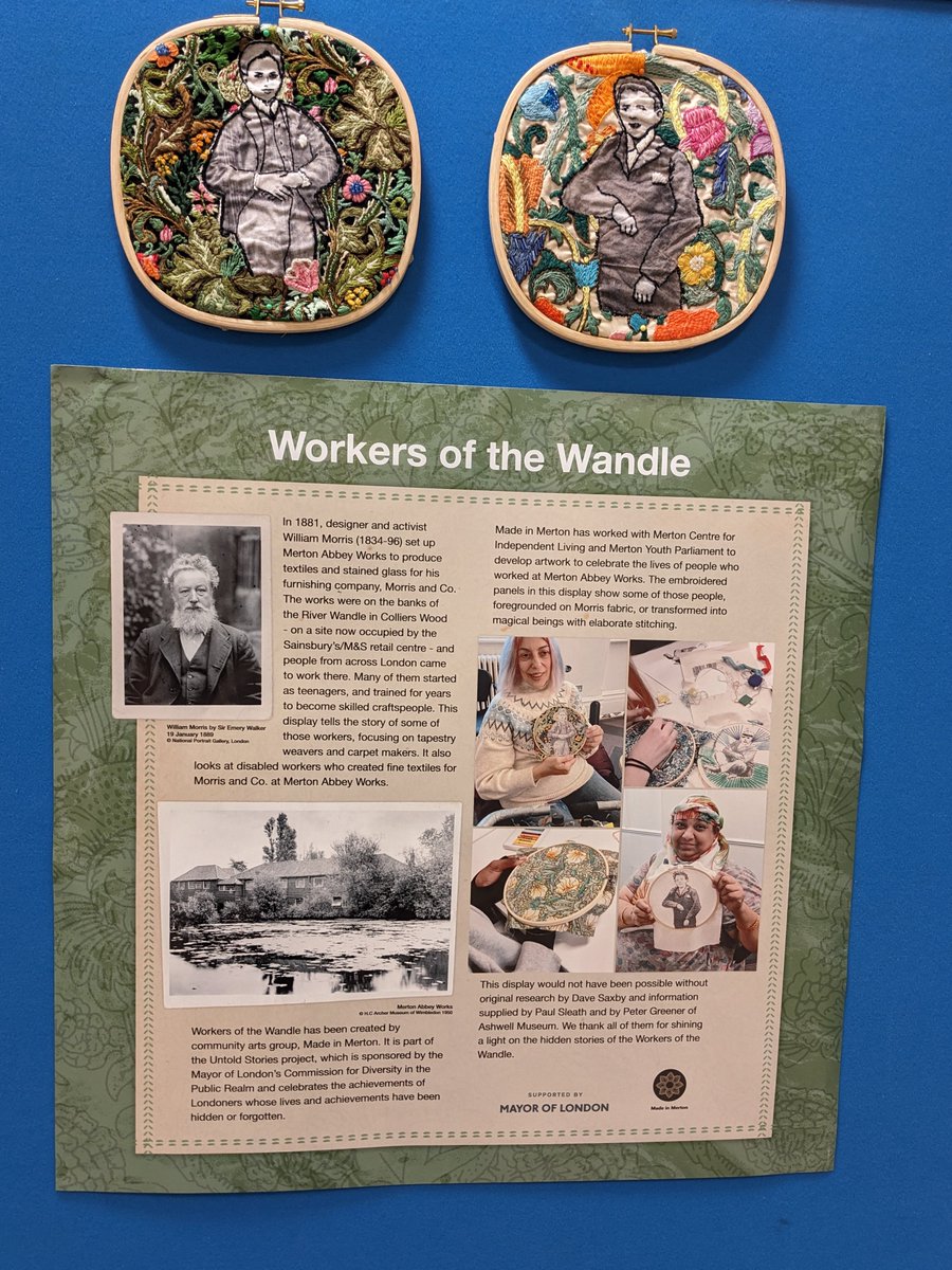 Happy birthday #WilliamMorris! 🎉
Find out more about the great man and his time in #Merton in our Workers of the Wandle display on the ground floor of #Morden Library.