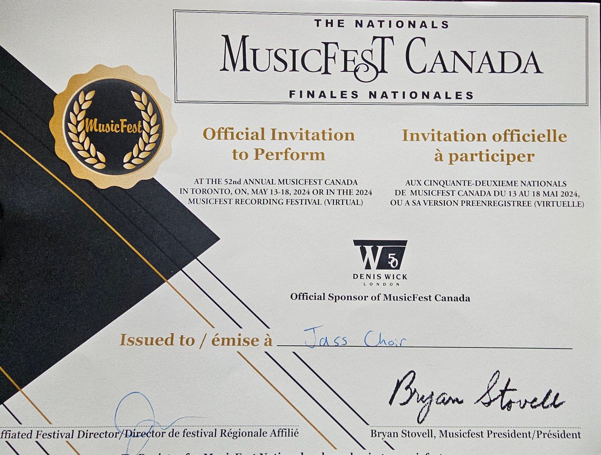 Congratulations to the JASS Choir for earning their 1st invitation to MusicFest Canada!!! <a href="/JeanAugustineSS/">Jean Augustine S.S.</a> <a href="/pdsbarts/">PDSB Arts</a> <a href="/PeelSchools/">Peel District School Board</a>