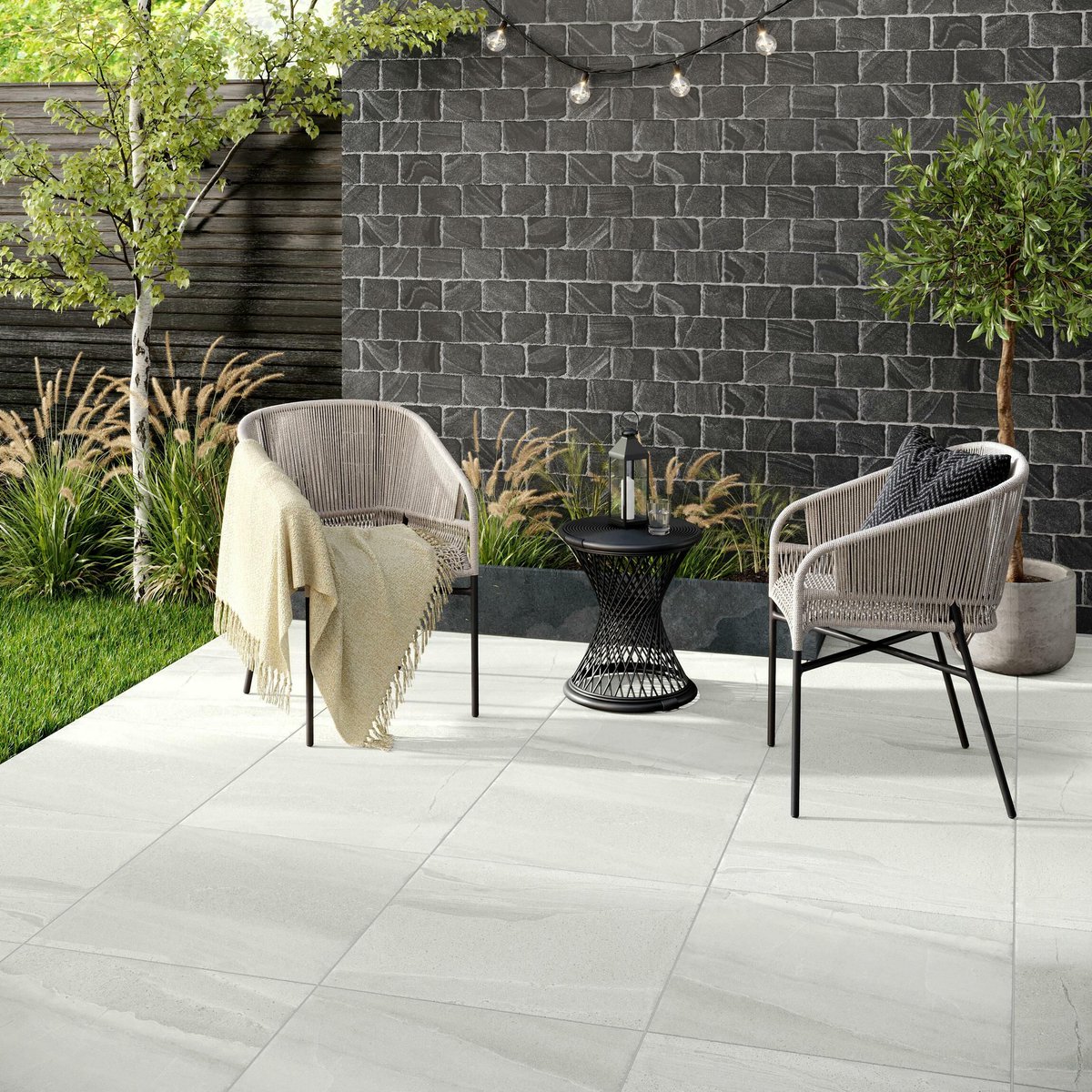 Discover the elegance of Rosetta, a stunning porcelain tile with a natural Burlington stone effect in two shades with an indoor and outdoor format. Starting at £17.99 / sqm! Shop here: tilemountain.co.uk/catalogsearch/… #gardens #tiles