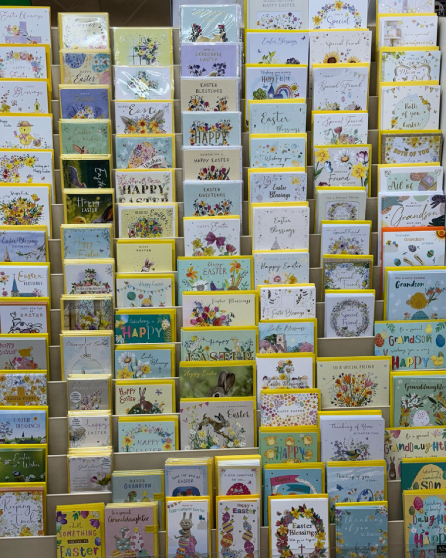 Last week before Easter Festival…!!! 🐣 🐰 🐇 
A great collection of Easter cards are available in store. 
#HappyEaster
 #WeCanHelpWithThat