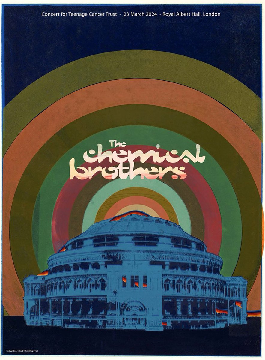 Thanks to @ChemBros @eddychemical @TeenageCancer @RoyalAlbertHall for a life affirming evening.I have seen The Brothers on numerous occasions far & wide but last night’s gig will live long in the memory.Even snared no.109 of @KateGibbPrint fantastic artwork.”Until We Meet Again”