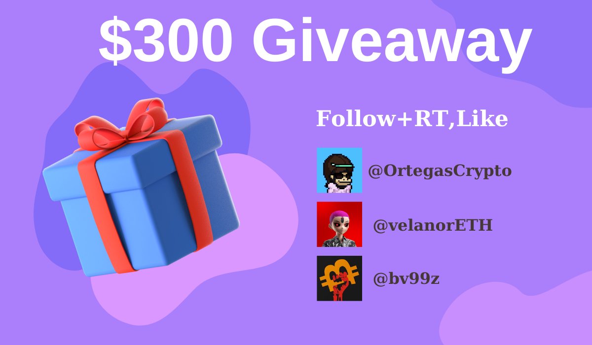 🎁 $300 Giveaway 💵

Velanor,bv99z ve ben 6 kişiye toplamda $300 hediye ediyoruz!

Yapmanız gerekenler:

•Takip et👉<a href="/OrtegasCrypto/">ortegas</a>,
<a href="/velanorETH/">velanor.eth</a>,<a href="/bv99z/">bthd</a> 
•RT-Like

Süre 48 saat,BOL ŞANSLAR🤞