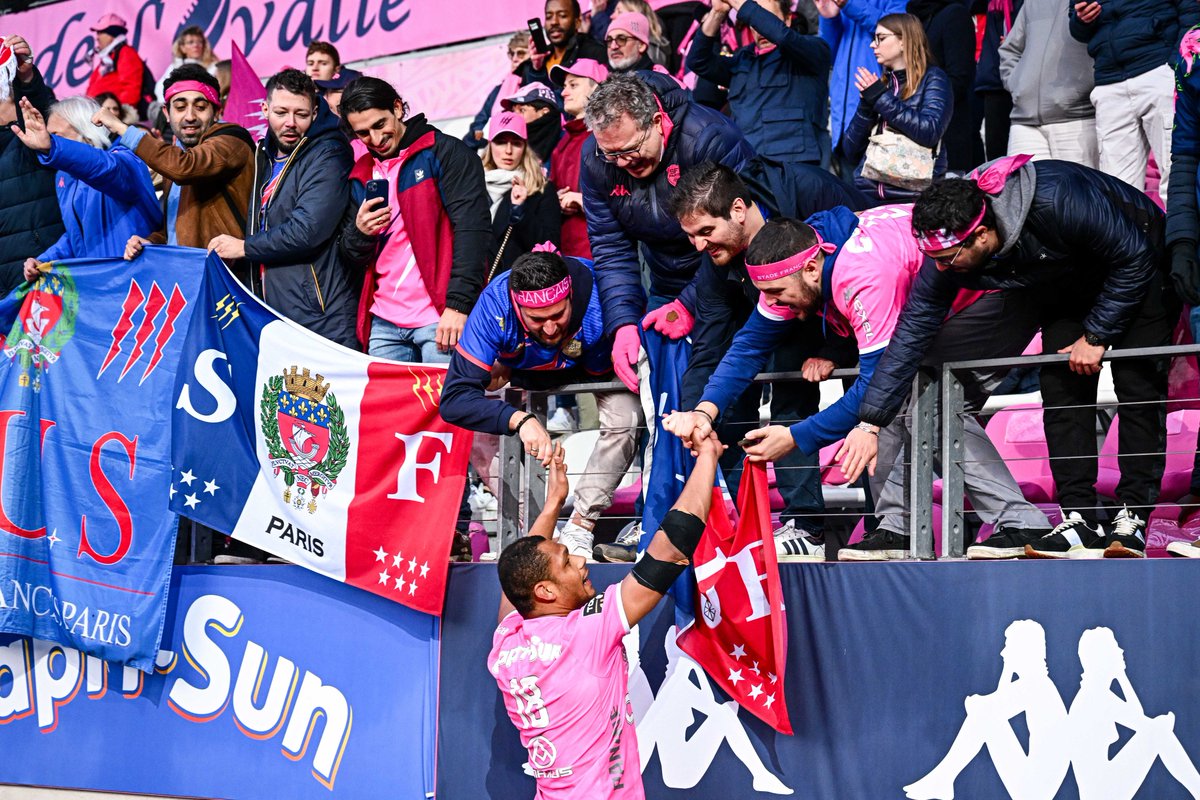 SFParisRugby's tweet photo. 🙌 Toujours plus nombreux à Jean Bouin ! 
Merci à nos 𝟏𝟒.𝟗𝟕𝟑 supporters qui ont mis l'ambiance hier pour encourager nos Soldats Roses !🌸

#SFPLOU https://t.co/3s2b1xg4Jy