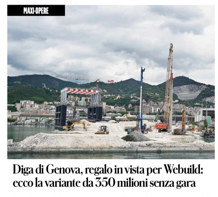 MaxLandra's tweet photo. ...CON IL NUOVO #CODICEAPPALTI DI #SALVINI LAVORO SEMPRE AI SOLITI NOTI..!!

DOPO IL #pontesullostretto -che tanto non si farà mai-TOCCA A #GENOVA..!!

E LE ALTRE DITTE STANNO A GUARDARE..!! https://t.co/iSlaLKaHDF