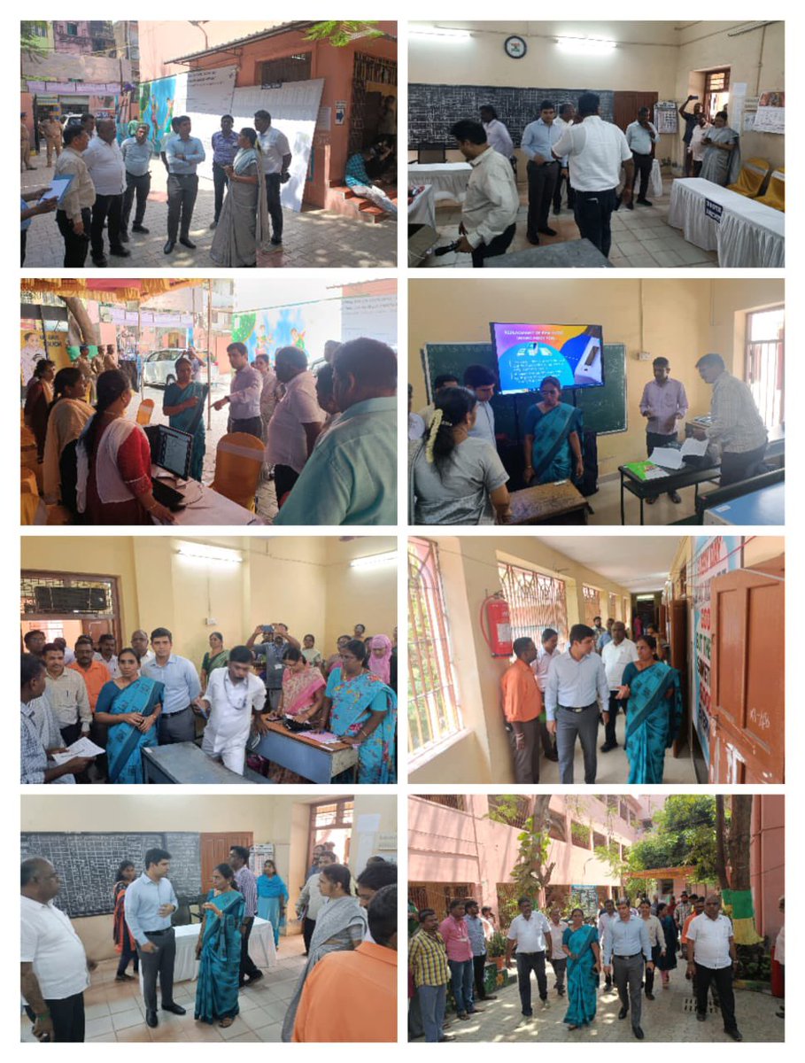 District Collector of Chennai Tmt. Rashmi Siddharth Zagade, IAS, and RO/RDC North, Katta Ravi Teja IAS, inspected the Training Centre and Distribution Center at #TheChennaiSchool, M.H Road in T.V.K Nagar constituency, Dn 71, Zn 06.

#ChennaiCorporation
#Elections2024
#HeretoServe