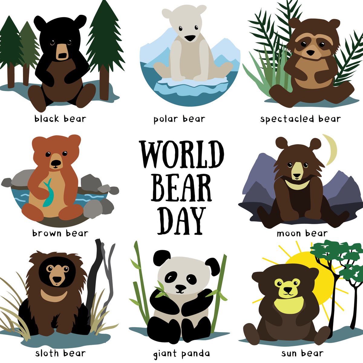 My first stuffed toy was a polar bear 🐻‍❄️ and it remains one of my favourites. Wishing you all a Happy #WorldBearDay🐻! It does not matter which is your favorite bear, they are all important for a healthy and sustainable planet. #ForOurPlanet🌍
