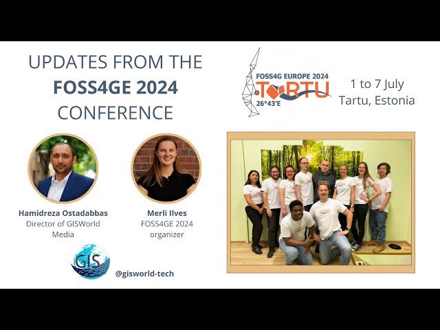 FOSS4G-Europe 2024 Tartu, Discover valuable insights and engaging updates
youtu.be/6Es0W4EagrQ

@foss4ge @qgis #EVENT #tartu #estonia #interview