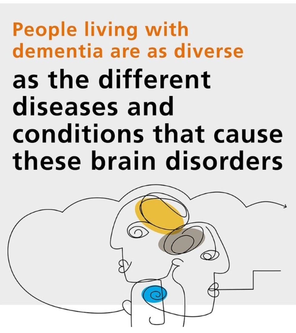 Remember those of us living with a #dementia #diagnosis are all different NO 2 experiences are ever the same. #BrainHealth #braindisorder #Alzheimers #sensoryissues