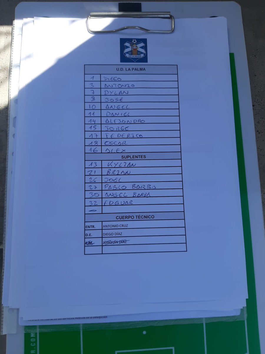 Alineaciones:
Regional @udlapalma