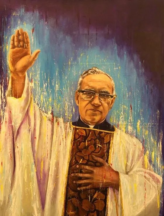 Oscar Romero, jezuiet en aartsbisschop van San Salvador, patroonheilige van de Caritas Internationalis, en #righttotruthday Right to Truth Day @righttotruth_in  #heilig #inspiratie @caritas_ci @Cordaid kenteringen.nl/heilige-van-de…