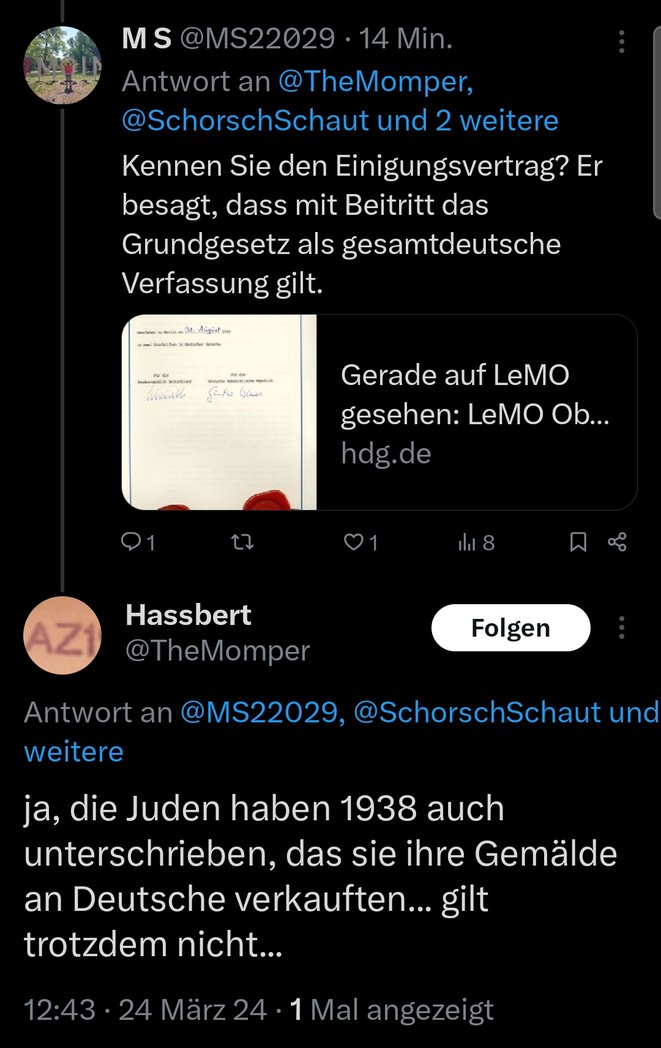 Da ist er. Der dämlichste Tweet des Tages. Glückwunsch, @TheMomper.