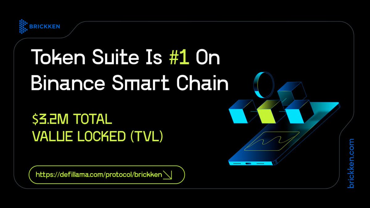 Brickken's tweet image. 🏆 Brickken #1 by #TVL on @BNBCHAIN  🏆

6 weeks after deploying on BSC, the Token Suite has reached the top by Total Value Locked (TVL) in the #Tokenization of Real World Assets Category ✔️

What is TVL❓
TVL is a commonly used metric to measure the overall value of assets…