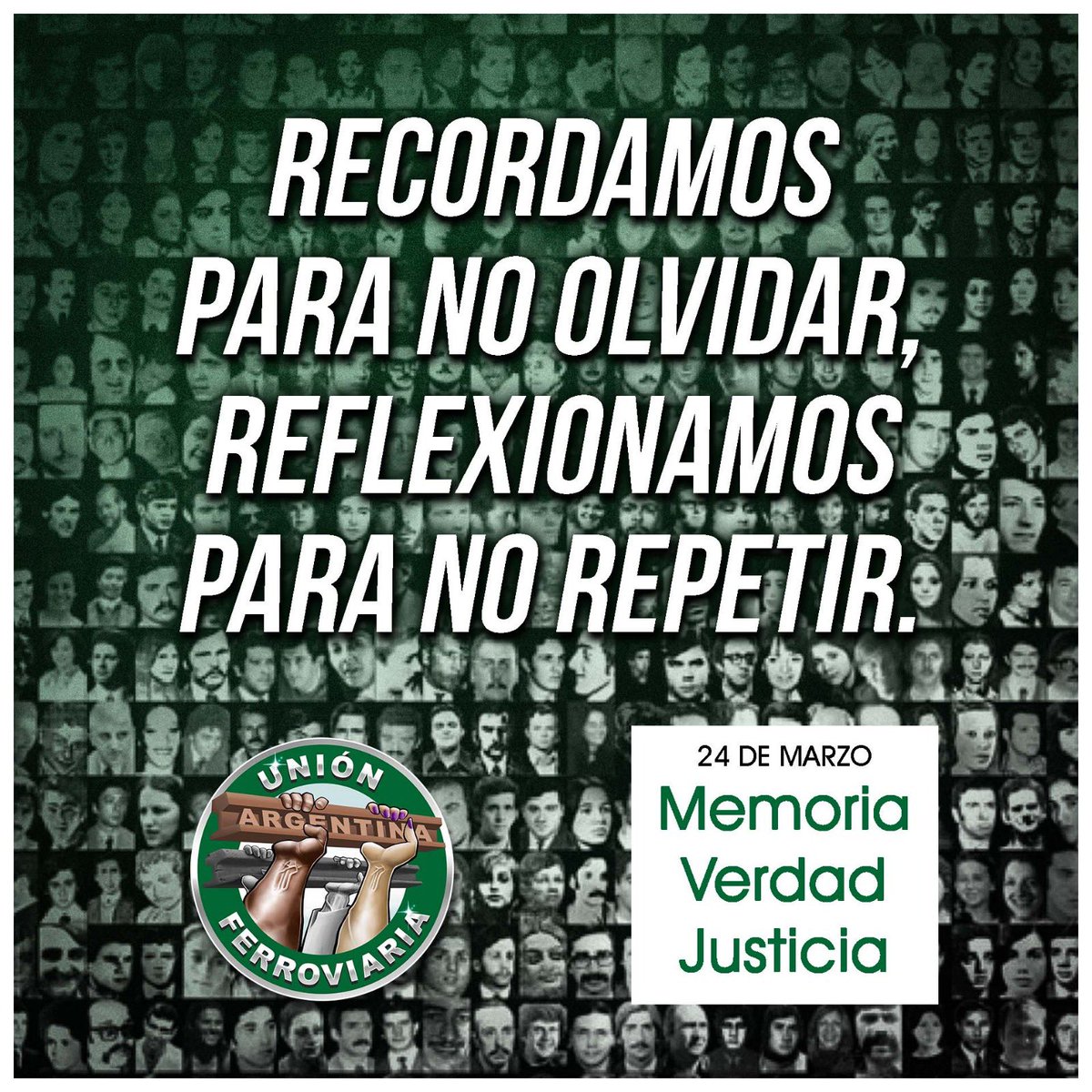 24 de marzo Día de la Memoria por la Verdad y la Justicia. 📌RECORDAMOS PARA NO OLVIDAR, REFLEXIONAMOS PARA NO REPETIR.