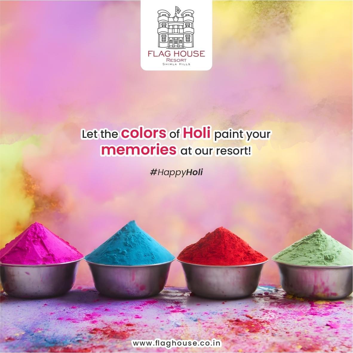 Dive into a canvas of hues and make unforgettable memories this Holi, at our resort Happy Holi #happyholi #colors #LuxuryGetaway #flaghouseresort #kufri #shimla #himachalpradeshtourism #tourism #himachaltourism #hospitality #FHR #Junga #holiday #dinewithaview #travel