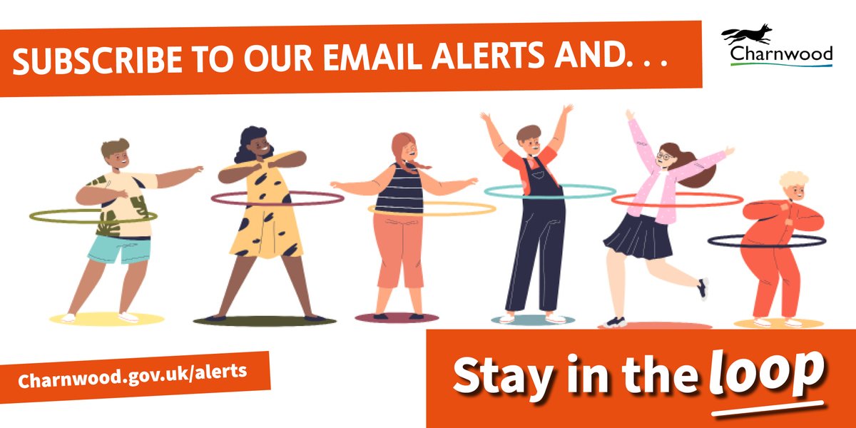 📧Sign up to our email alerts and keep in the loop with everything that’s happening at the Council, from latest news to events, planning updates, what’s on and much, much more. Subscribe at charnwood.gov.uk/alerts.