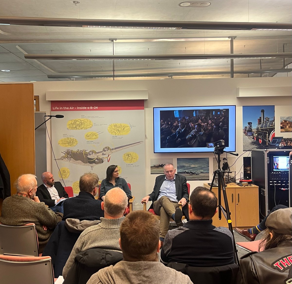 Thank you to everyone who joined us this weekend for On Target! Our presenters Dr. Sam Edwards, Dr. Graham Cross, and Dr. Hattie Hearn led a great discussion about Masters of the Air and the true stories of the 8th Air Force.