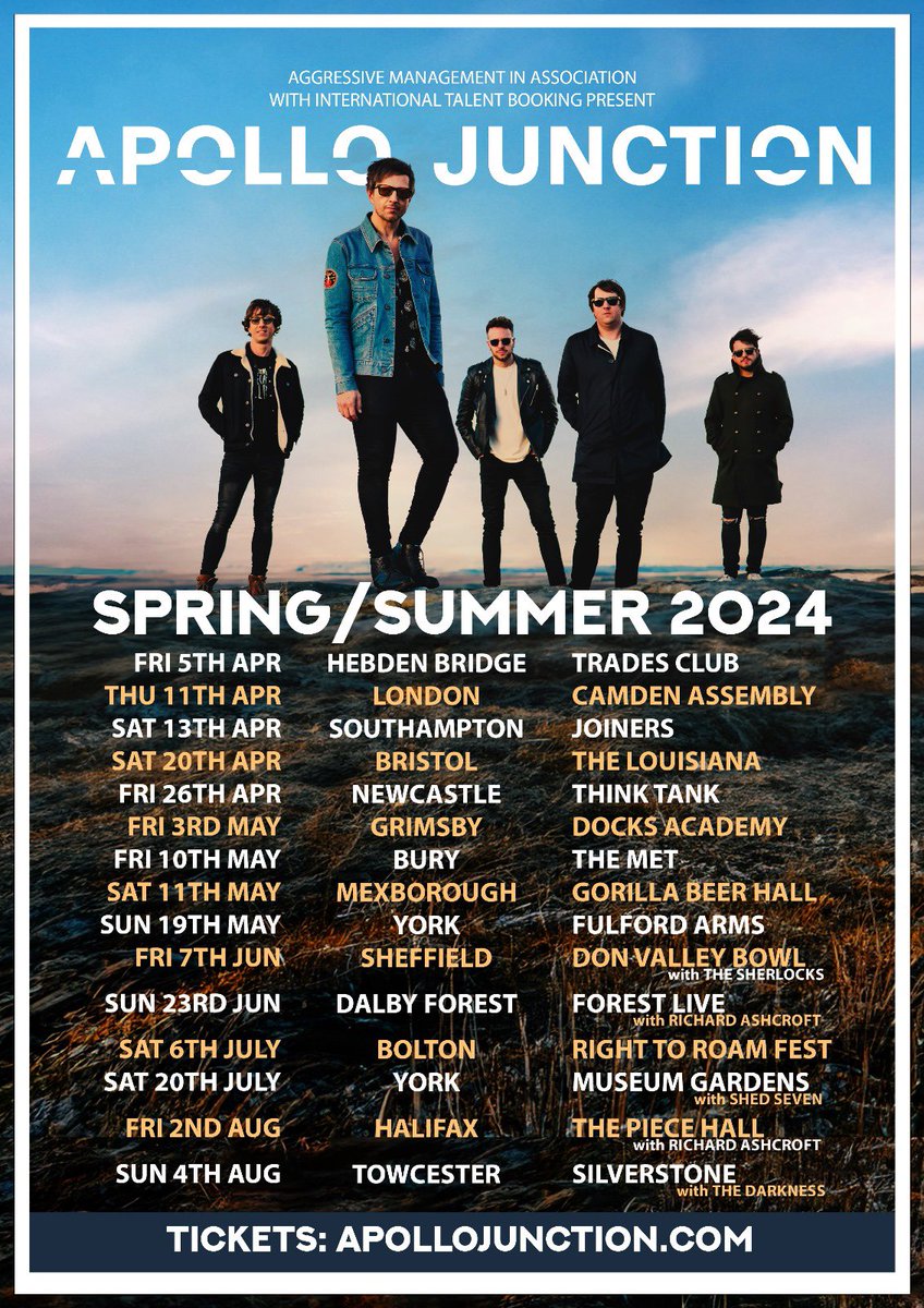 The BIGGEST TOUR we’ve ever done, followed by the biggest summer of our lives! We’re playing venues we’ve always dreamed of headlining and then outdoor stages supporting our musical heroes. Get involved, join the family. All tickets now on sale 🙌