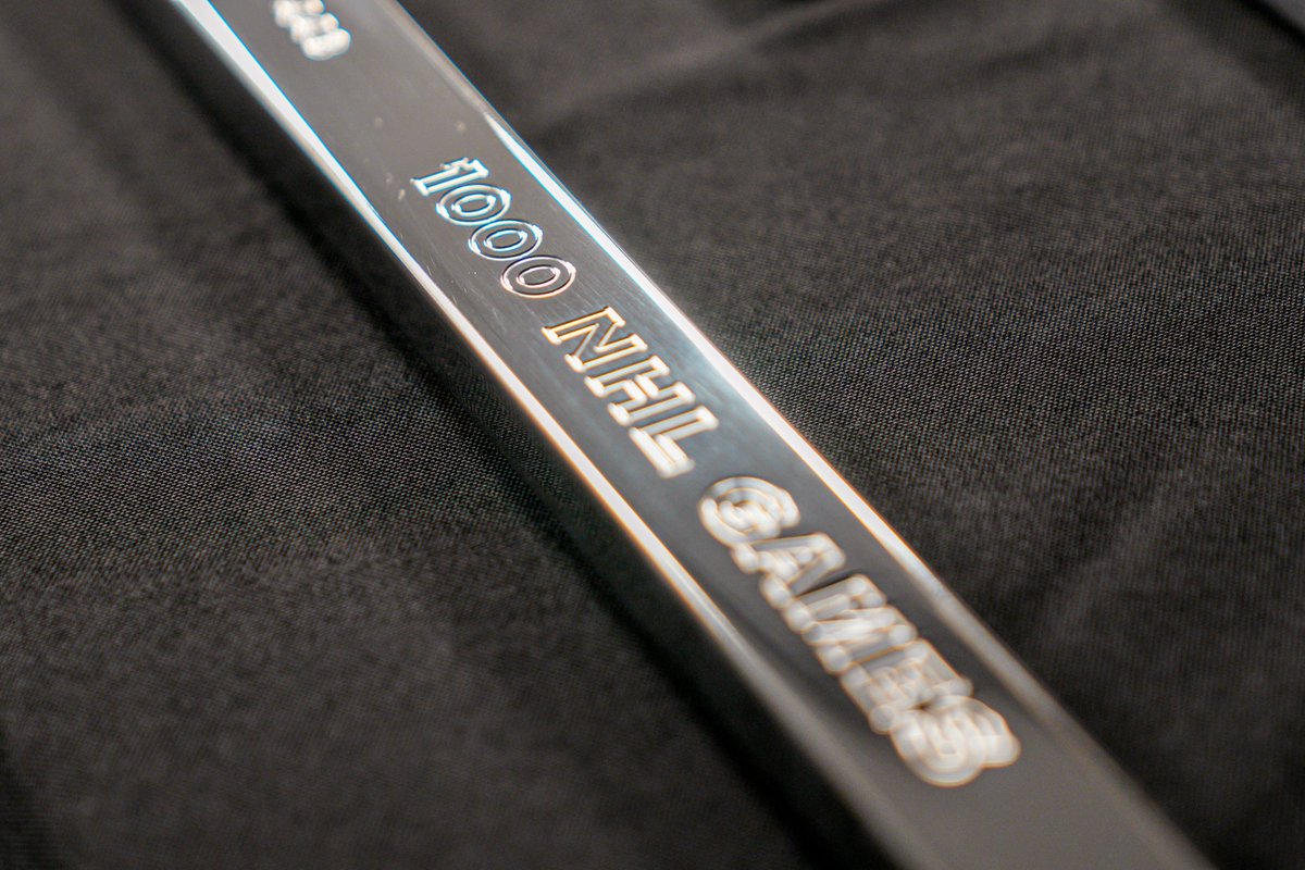 Capitals's tweet image. Making it to 1,000 career games is worth it for the gifts alone.

#TJ1K