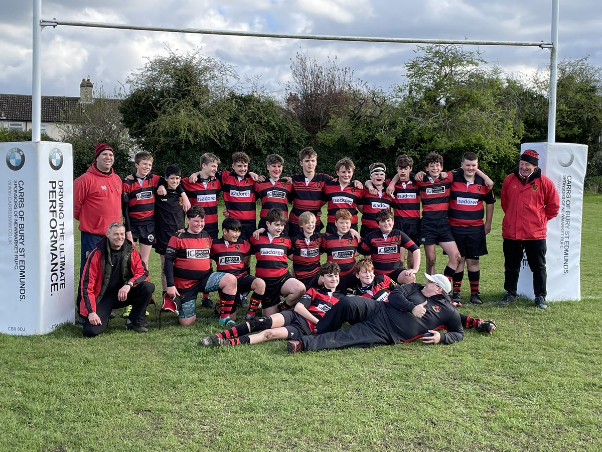 Very lucky to have such a great group of boys, coaches and parents. Super day of rugby #U13s @wymondhamrugby @WymondhamCol thank you @NewmarketRUFC very well organised festival