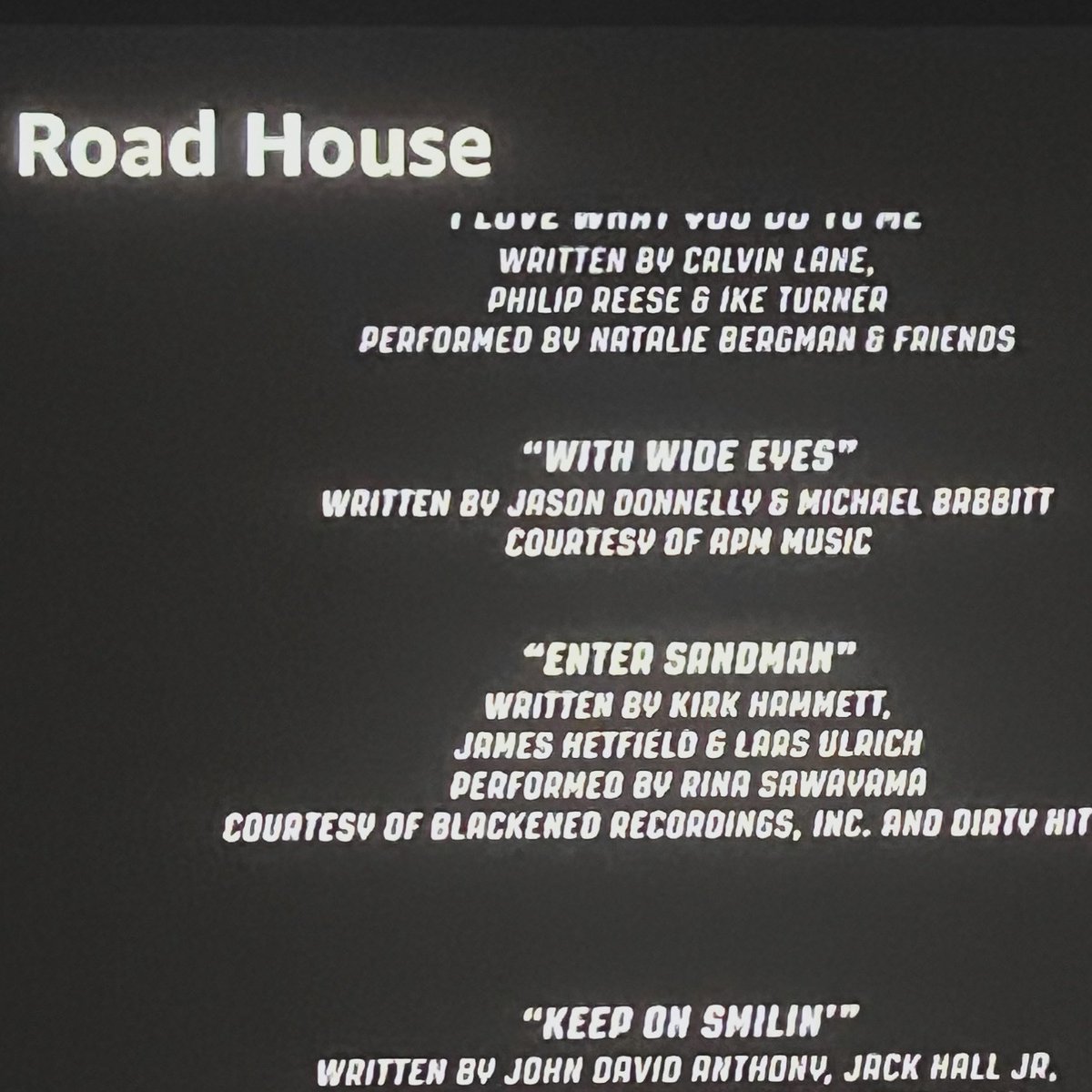 Landed my tune With Wide Eyes in Road House on Amazon Prime. Pretty stoked. Thanks @APMMusic for the placements! #synclicensing #productionmusic #RoadHouse #RoadhouseMovie #RoadhouseOnPrime