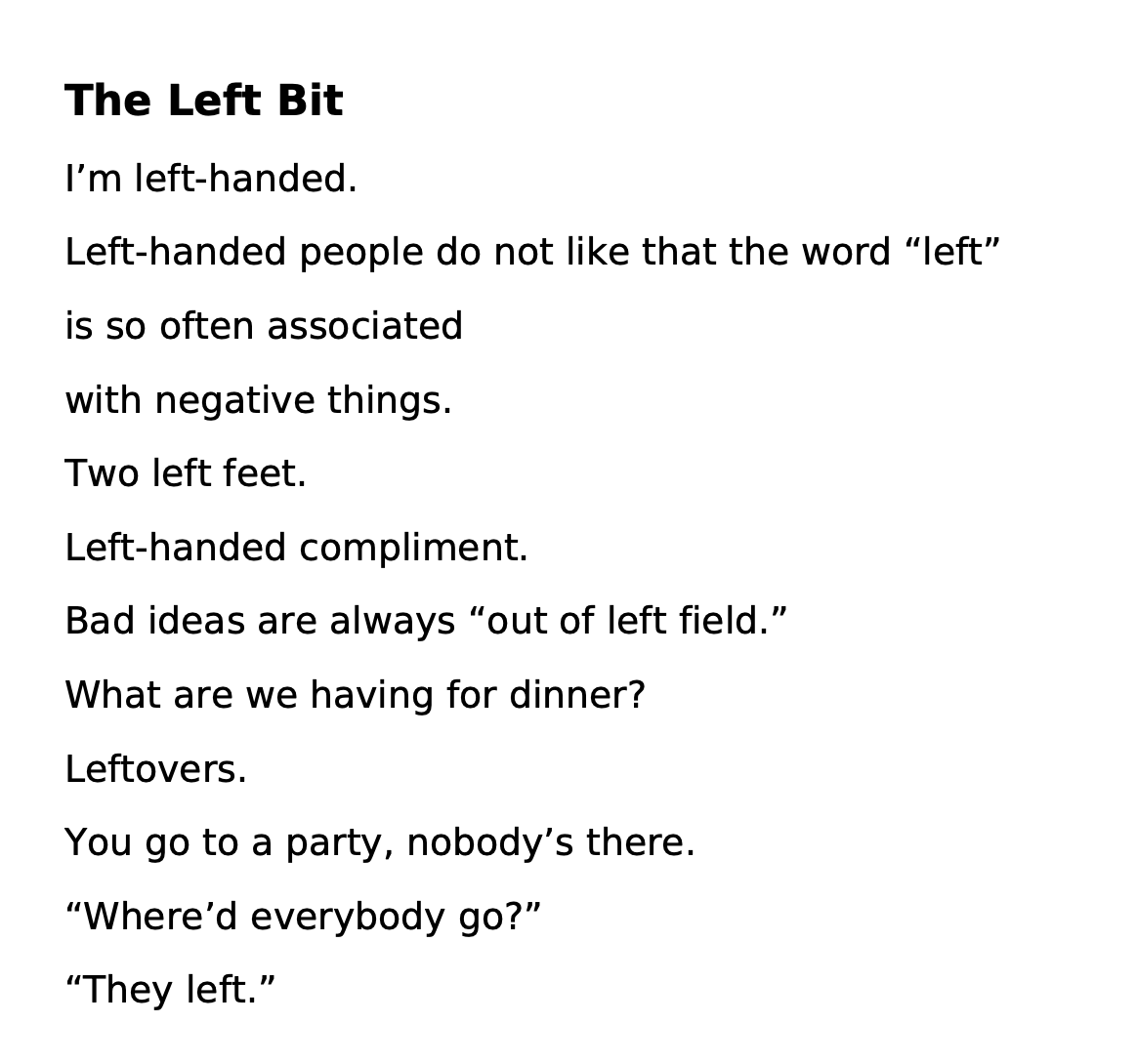 Craft. <a href="/JerrySeinfeld/">Jerry Seinfeld</a>