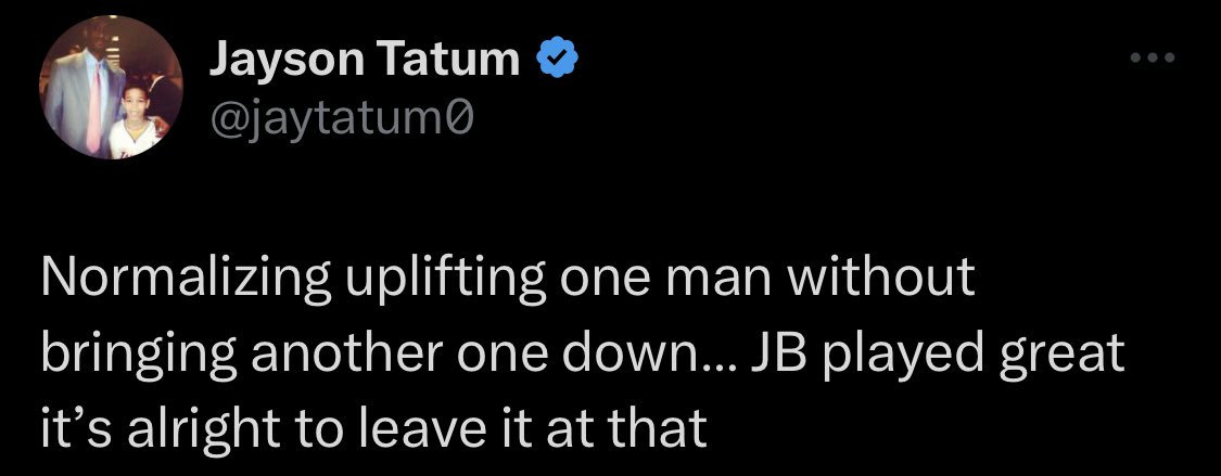 harvey__20's tweet photo. @jaylenmuse7 3 years later, media still can’t help but make JT vs. JB https://t.co/QLAuF09YbG