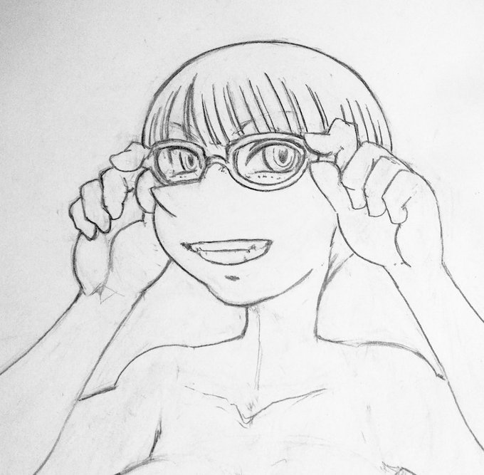 人生にくたびれたから眼鏡描いて生きていきたい描きかけ人生 