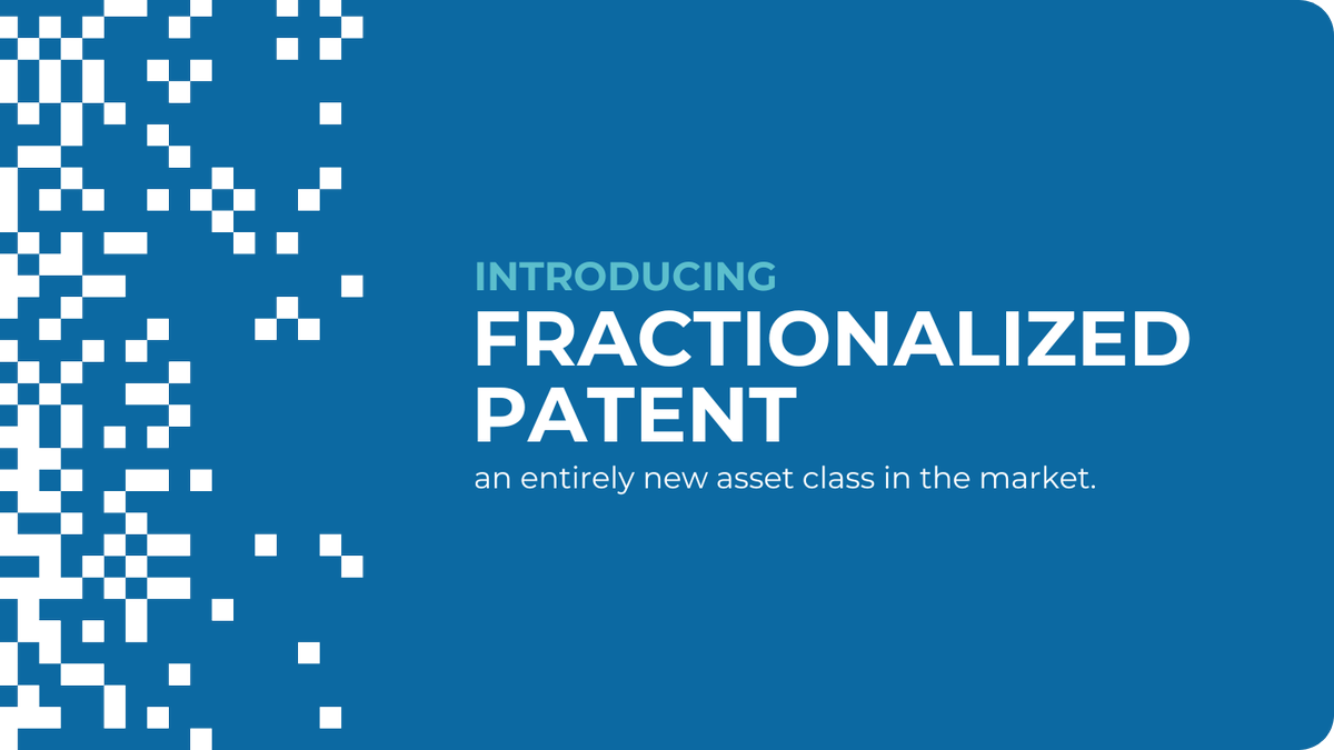 Patent_i_go's tweet photo. Patentigo is the gateway to #FractionalizedPatent investments. Our platform will unlock the possibility for everyone to invest in patents, democratizing access to this new frontier of #innovation. 

Stay tuned to see how we're making the world of patents accessible to all. https://t.co/ObWuCViUpP