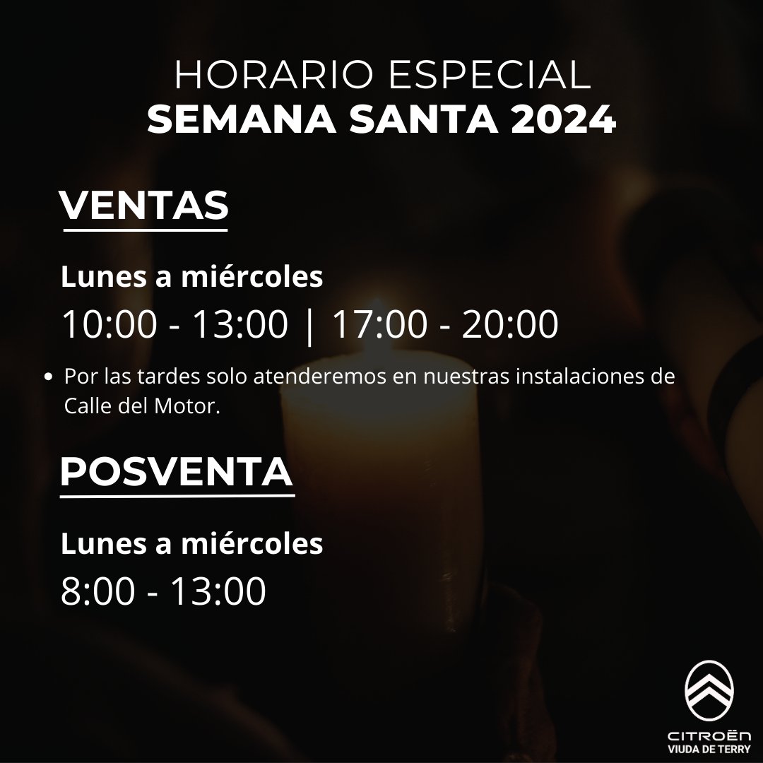 🚨 Horario especial Semana Santa 🕯️
#ViudadeTerry #SemanaSanta #SemanaSanta24