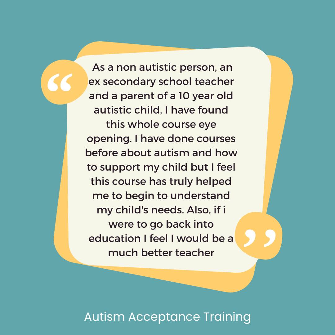Our Autism Acceptance Training is back - with the next cohort starting on 1st May! eventbrite.co.uk/e/autism-accep… (Note: There will be a 30 day recording available of each session) 1/5