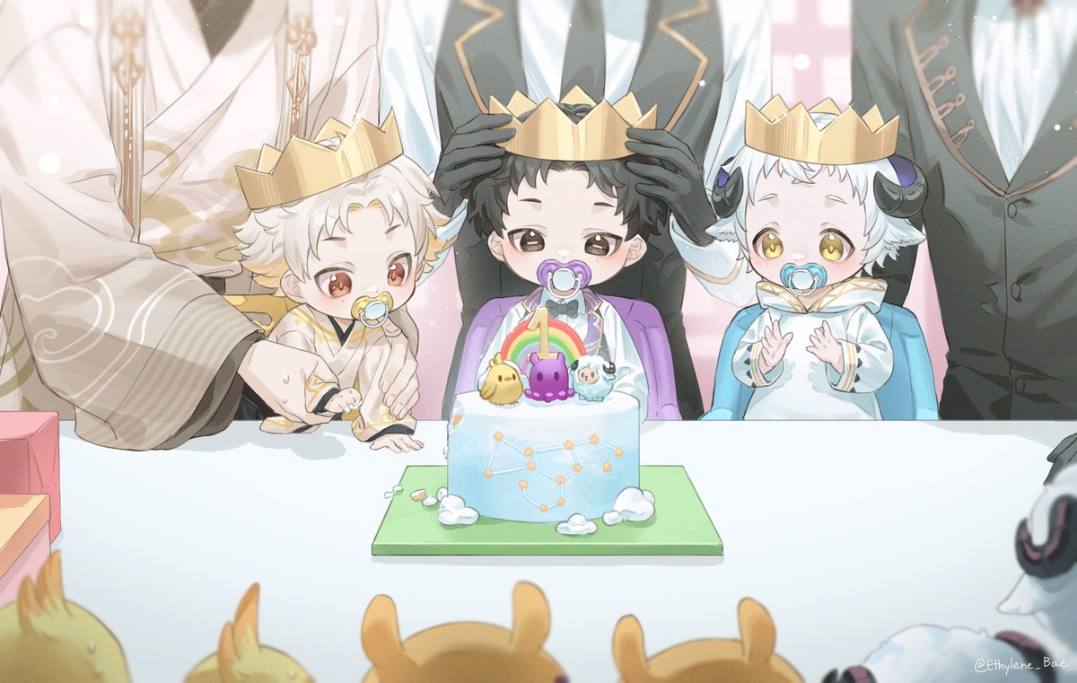 Happy 1st Debut Anniversary!🐤🐙🐏✨
โอไยอ้อน 1 ขวบแย้ว🎉✨💕
#ORION1STANI #DacapoArt #BaabelArt #Krakenlust