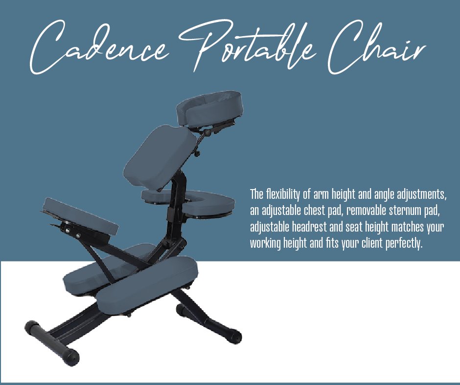 CustomCraftwork's tweet image. 🌟Discover the magic of flexibility with the Cadence Portable Massage Chair! Perfect for therapists and clients alike, with adjustable arm height, chest pad, and more to ensure ultimate comfort. Elevate your massage game! hubs.ly/Q02nL35q0 #CadenceChair #MassageTherapy