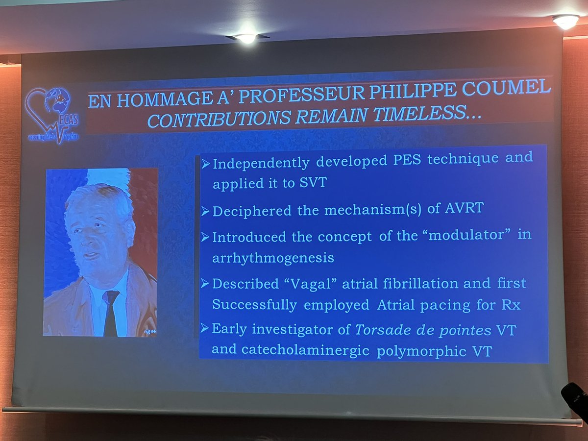 guroledip's tweet photo. Philippe Coumel lecture at ECAS 2024 by Dr. Sanjeev Saksena @LewalterT @DJ_Lakkireddy @AndreaRussoEP @deering_f @LuigiDiBiaseMD @ChristianHeeger @drraviele @leftbundle @PrashSanders @Dominik_Linz https://t.co/vS1277AxtN